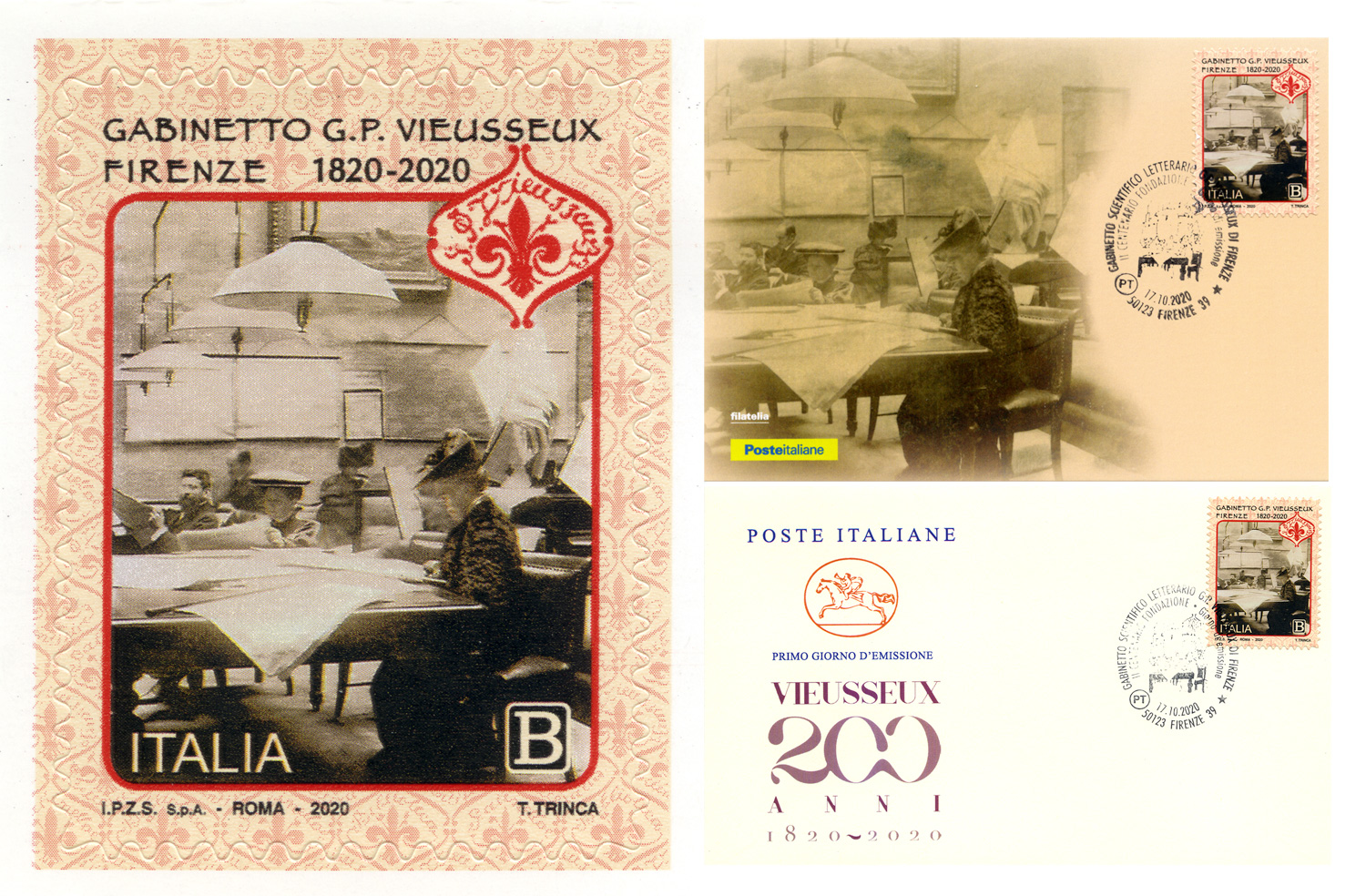 Francobollo 200 Anni  Vieusseux