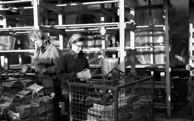 Carrelli utilizzati per il trasporto dei libri