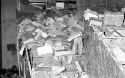 Libri nel sottosuolo di Palazzo Strozzi