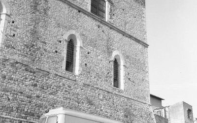 Arrivo alla Certosa del Galluzzo (furgone degli operatori della RAI)