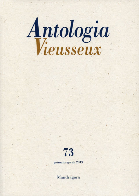 Antologia Vieusseux N. 73 Antologia Vieusseux N. 73
