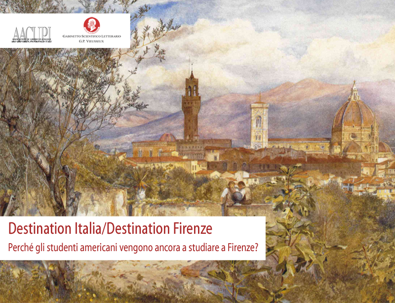 Destination Italia/Destination Firenze. Cinque incontri con direttori di Università americane sul fenomeno dello Study Abroad