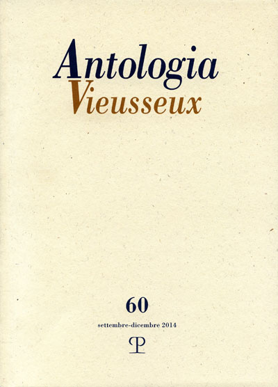 Antologia Vieusseux N. 60, settembre-dicembre 2014
