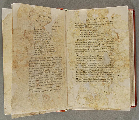 Dopo il restauro - Voltaire. Lettres mêlées de vers / Voltaire. - Paris : Imprimerie Stoupe, 1792