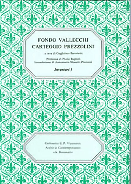 Fondo Vallecchi - Carteggio Prezzolini