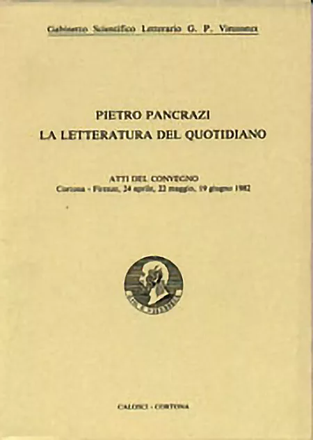 Pietro Pancrazi: la letteratura del quotidiano