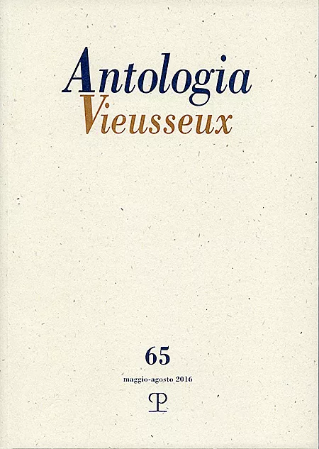 Antologia Vieusseux N. 65, maggio-agosto 2016
