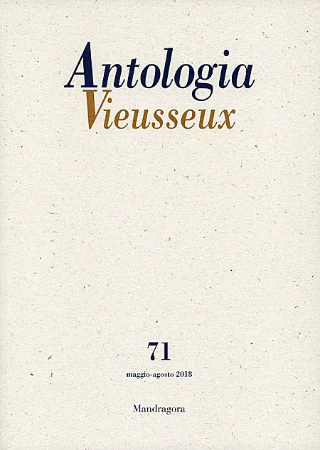 Antologia Vieusseux n. 71 maggio-agosto 2018