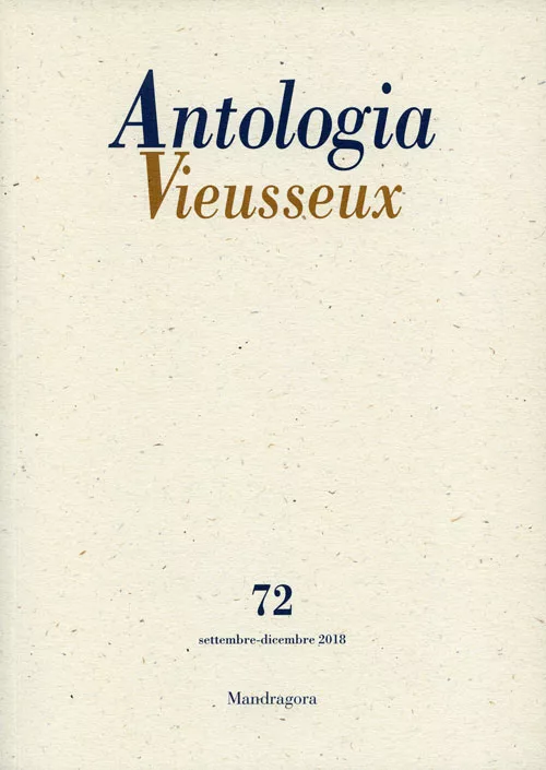 Antologia Vieusseux n. 72 settembre-dicembre 2018