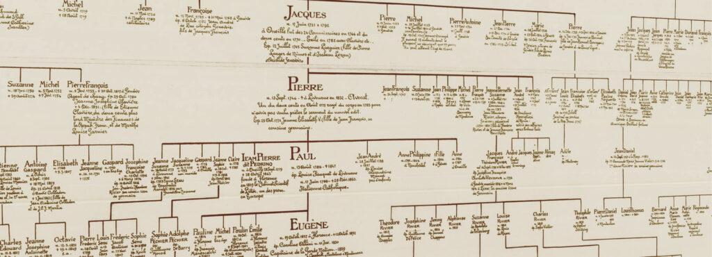 L'albero genialocico del Gabinetto Vieusseux