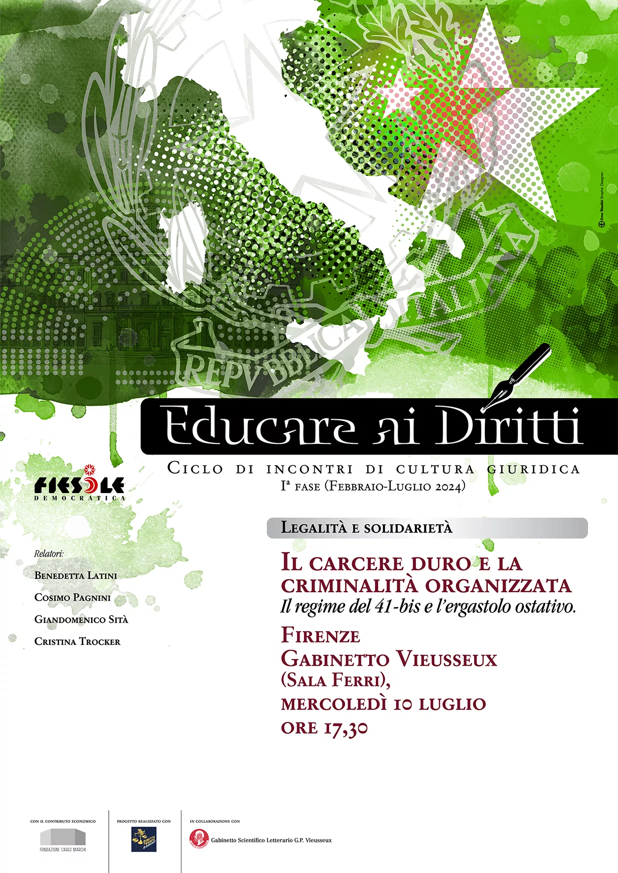 Locandina Educare ai Diritti. Il carcere duro e la criminalità organizzata
