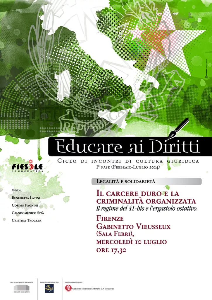 Locandina Educare ai Diritti. Il carcere duro e la criminalità organizzata