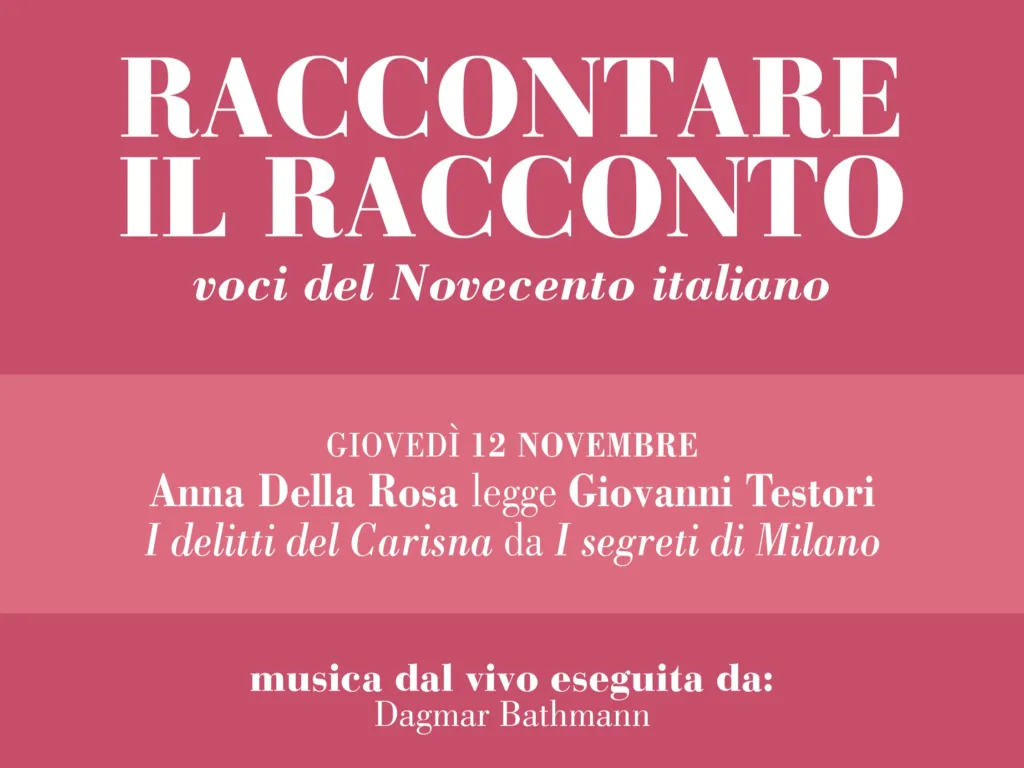 Raccontare il racconto. Voci del Novecento italiano | Anna Della Rosa legge Giovanni Testori