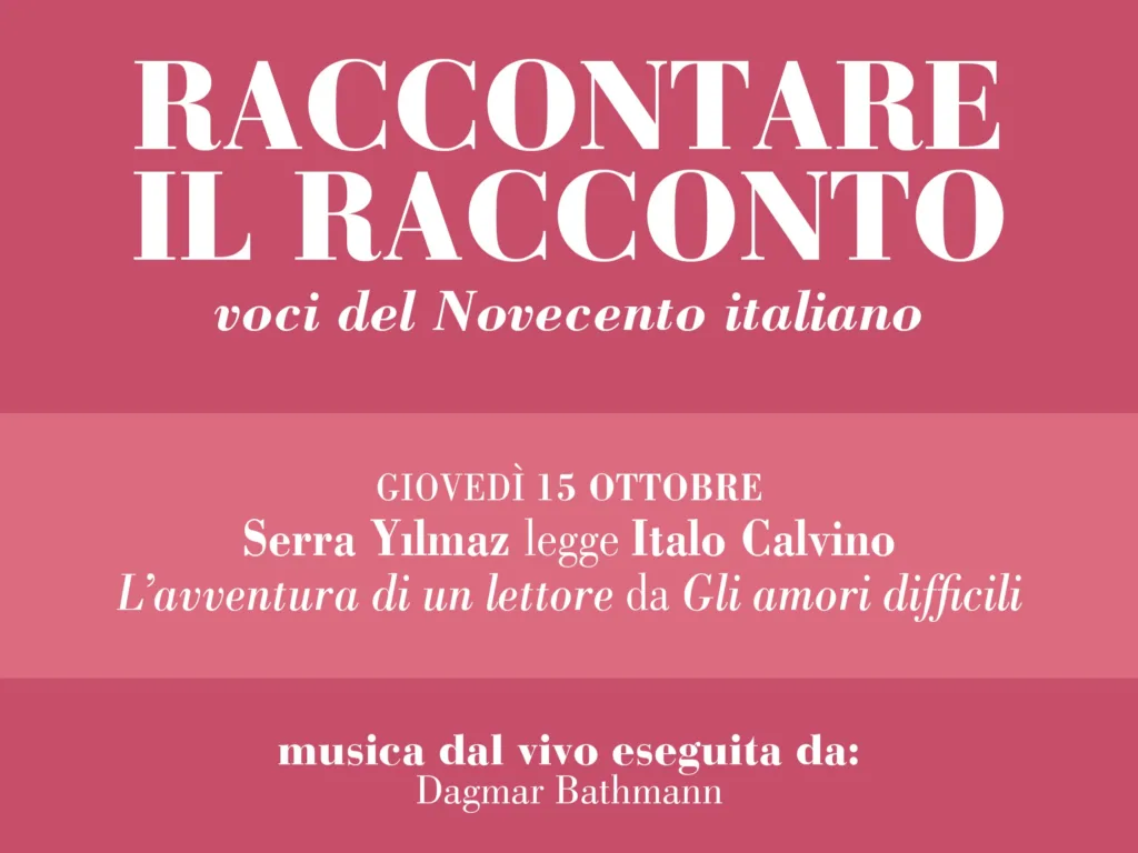 Raccontare il racconto. Voci del Novecento italiano | Serra Yılmaz legge Italo Calvino