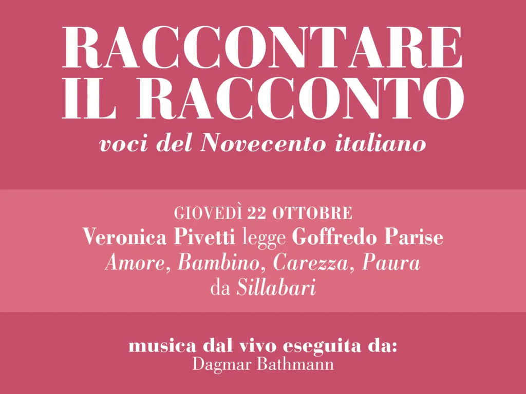 Raccontare il racconto. Voci del Novecento italiano | Veronica Pivetti legge Goffredo Parise